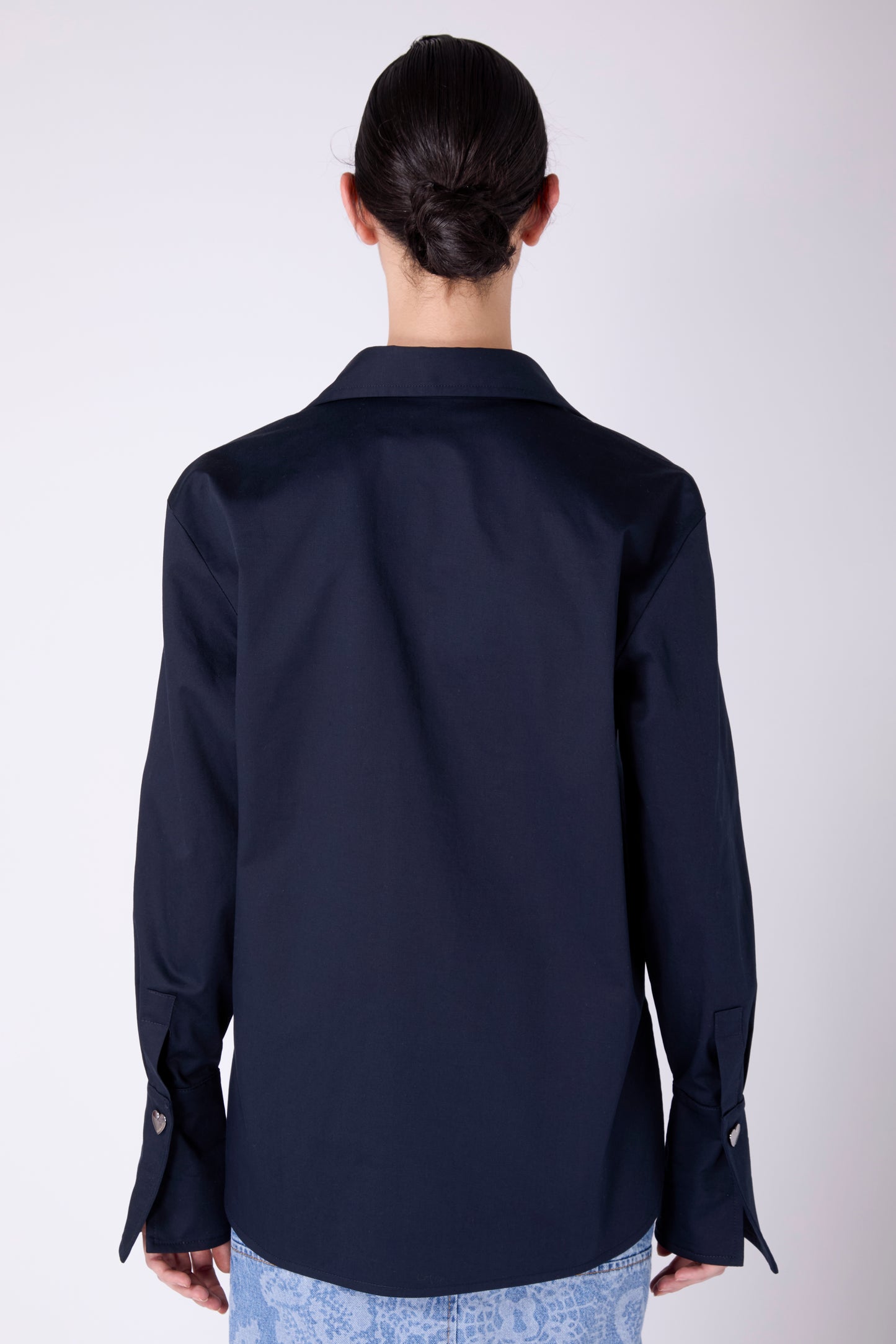 Camicia over con tasca patch
