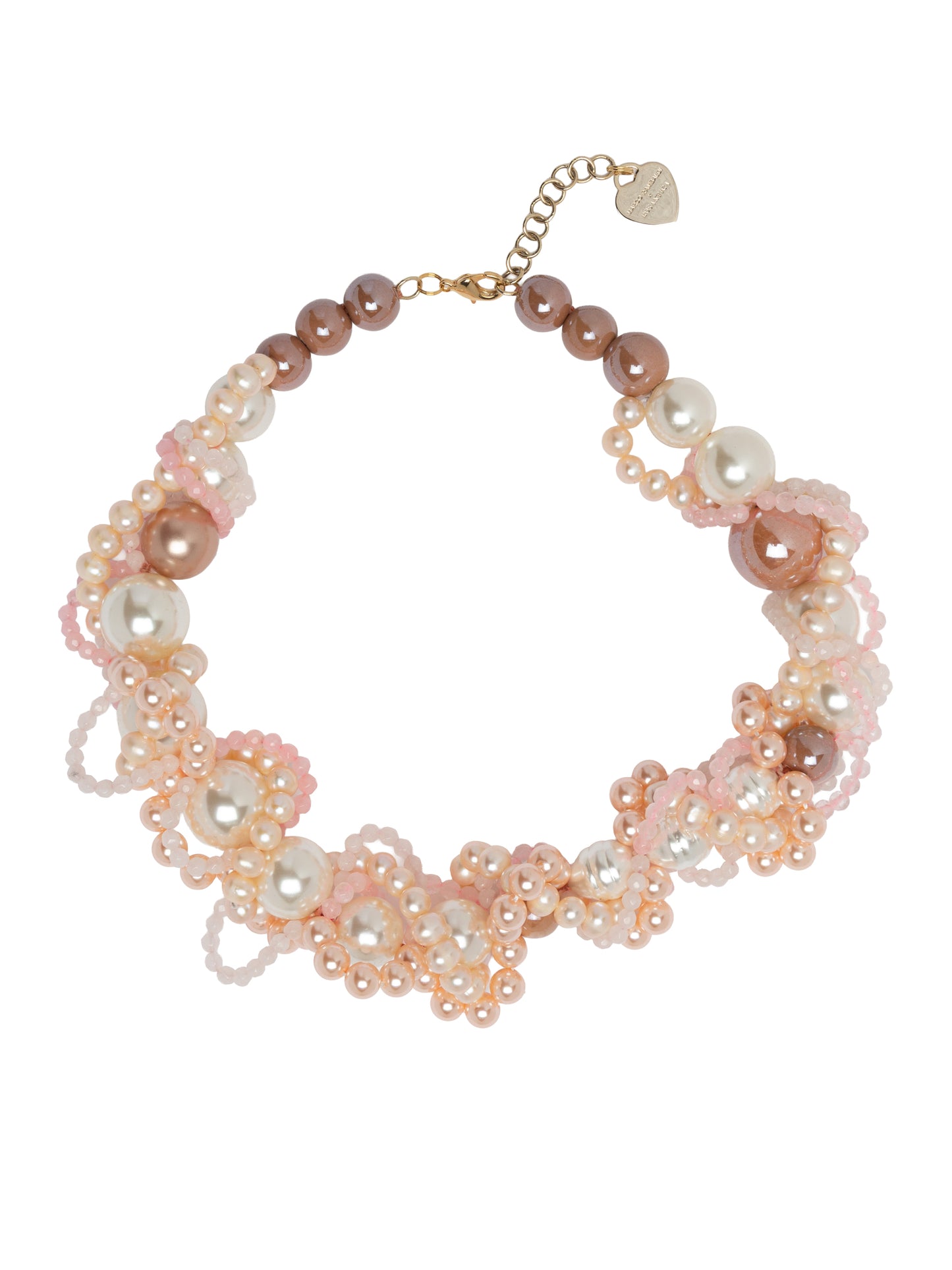 Fuji pink pearls necklace