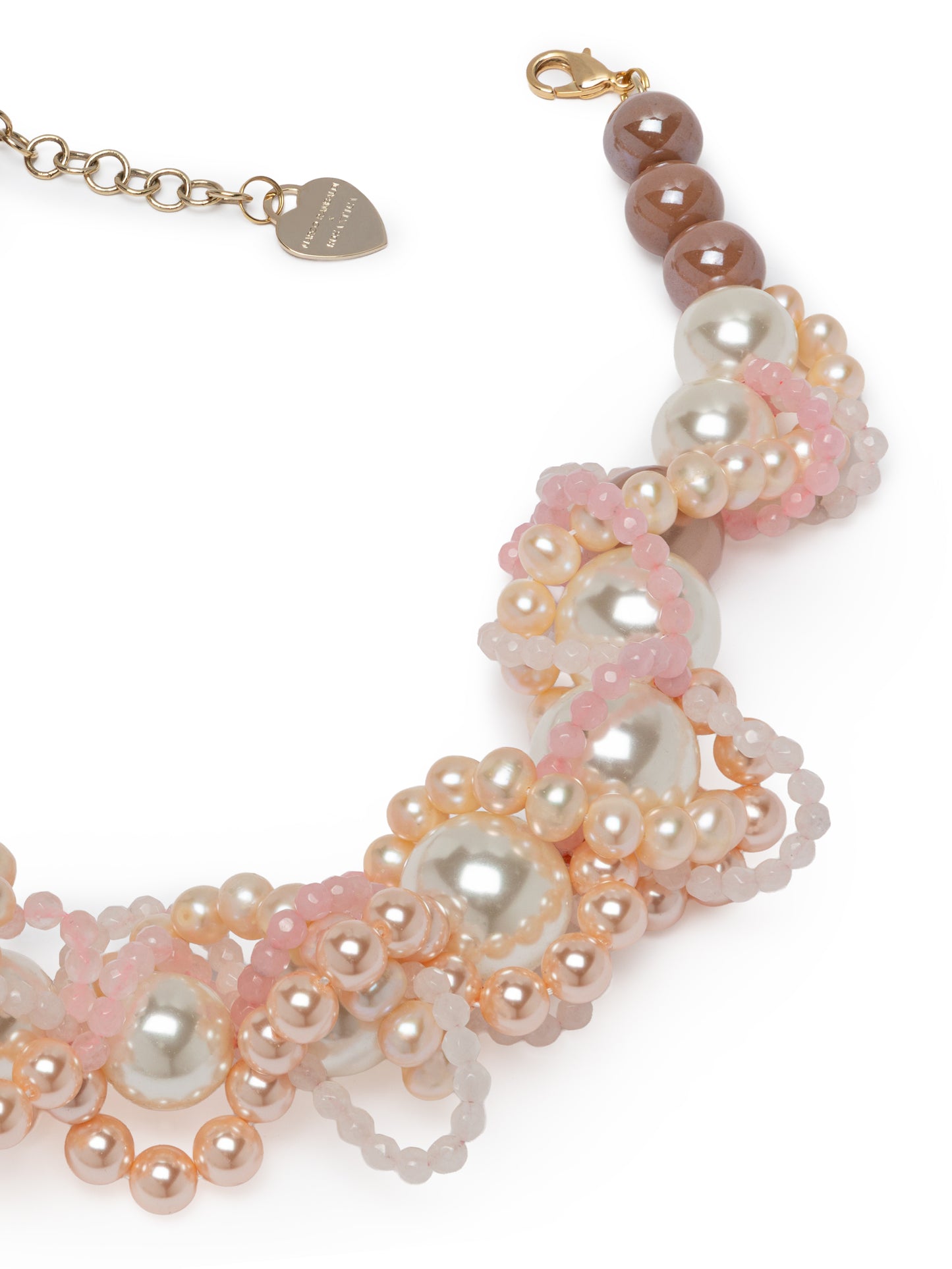 Fuji pink pearls necklace