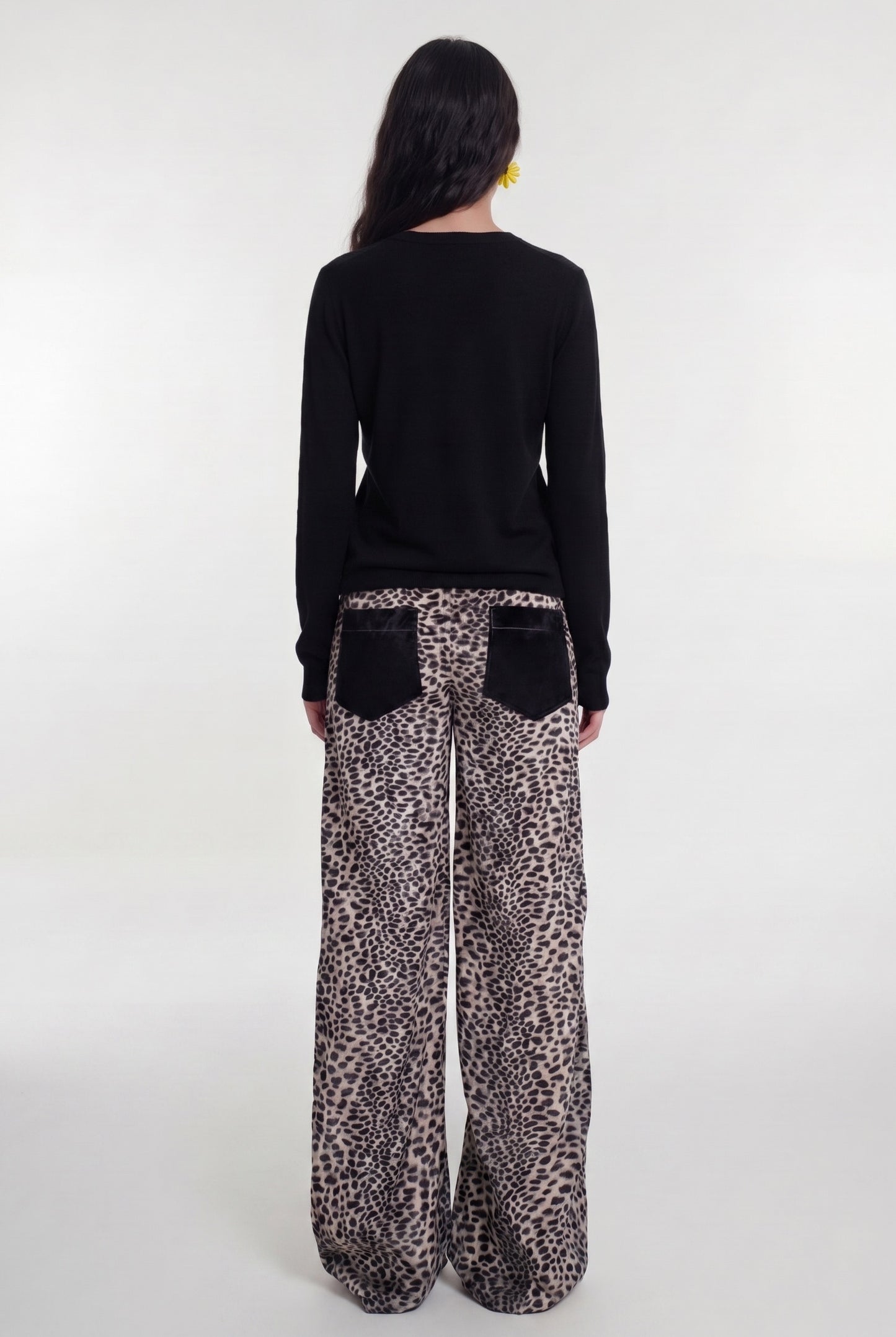 Pantalone velvet wild