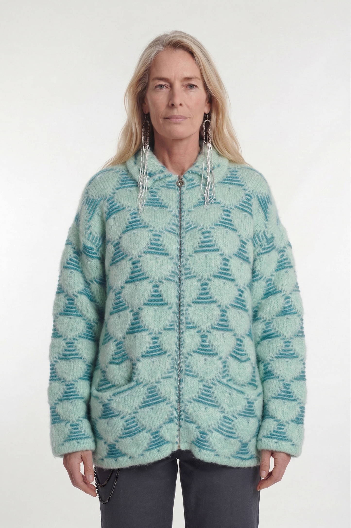 Cardigan Floating Hearts