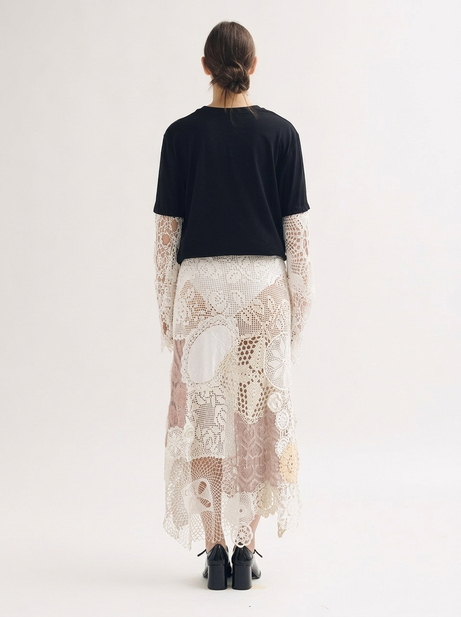 Sakura crochet skirt