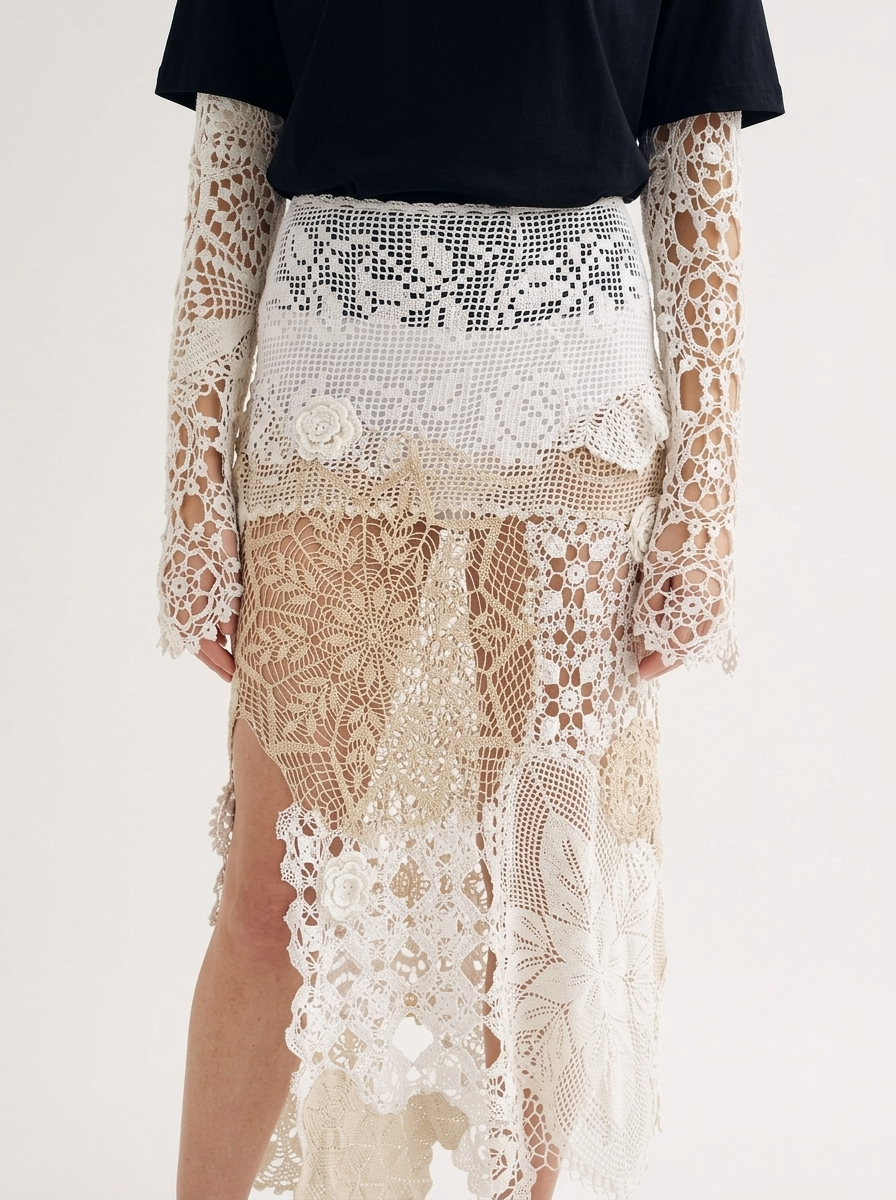Sakura crochet skirt