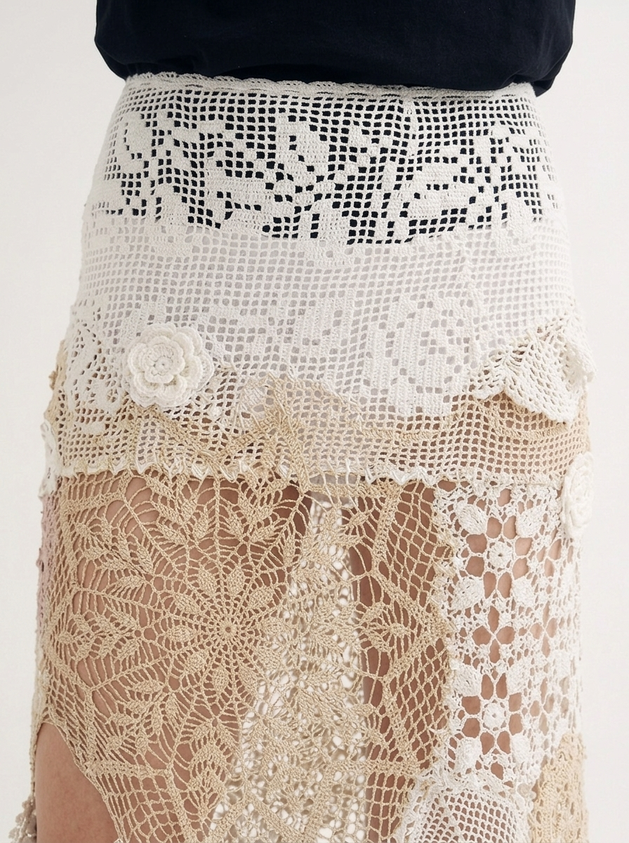 Sakura crochet skirt