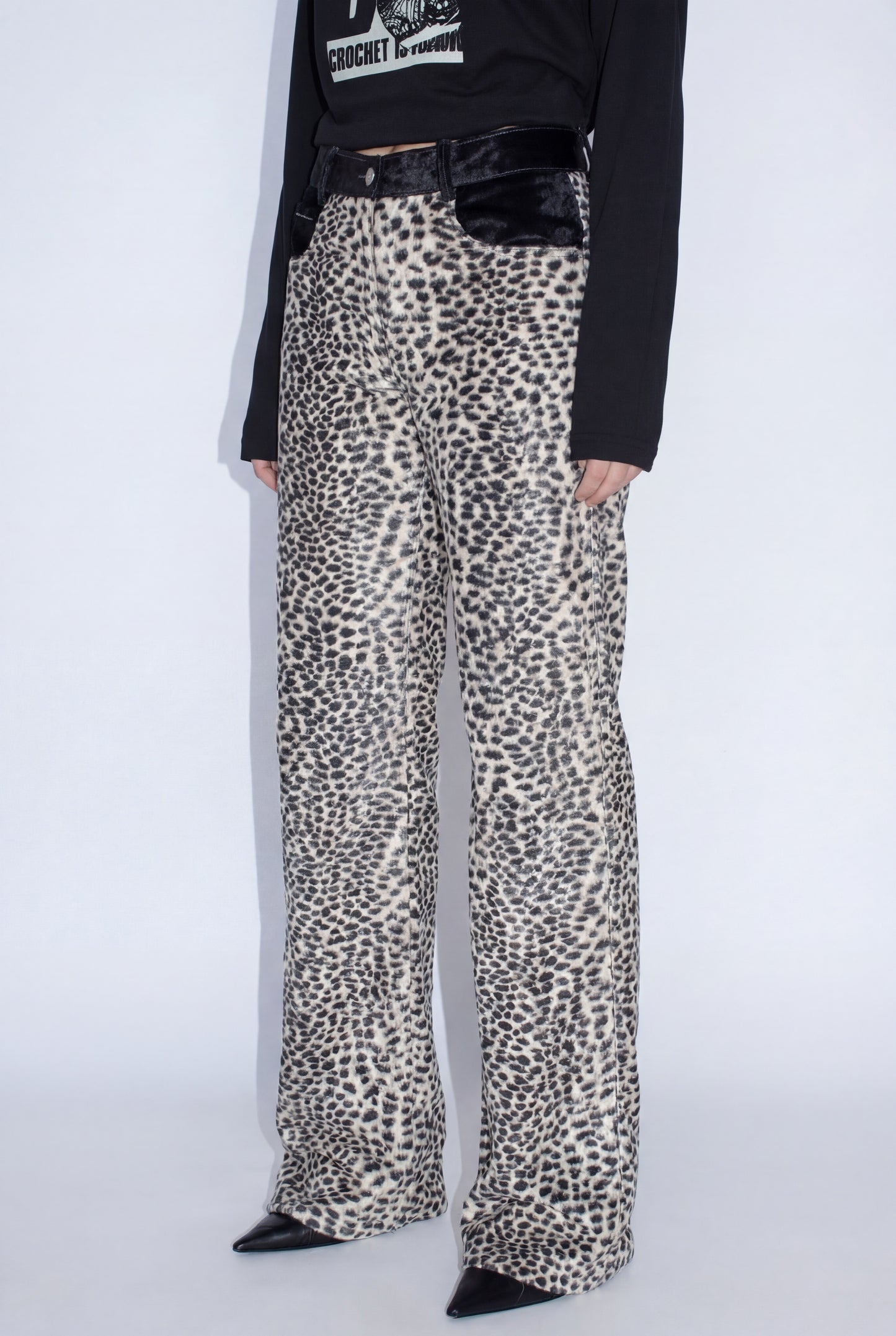 Pantalone velvet wild