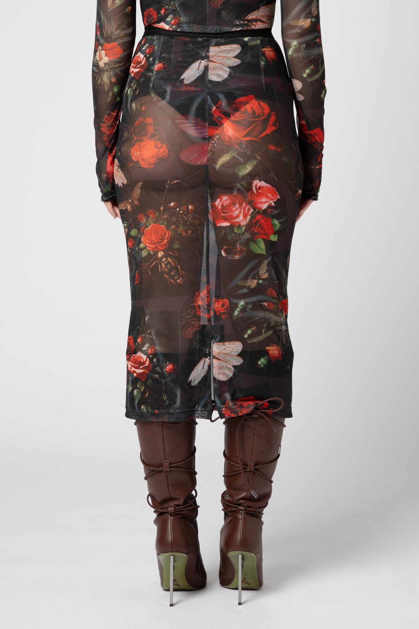 Longuette mesh AI Roses